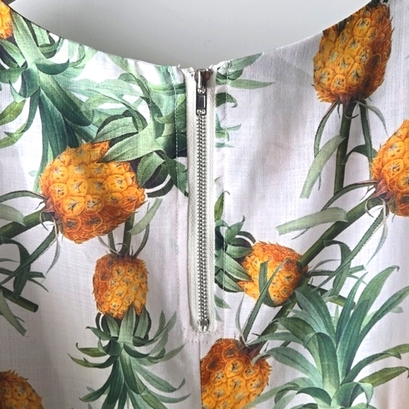 WHY Dress Pineapple Print off the Shoulder Midi Dress - Picture 4 of 6